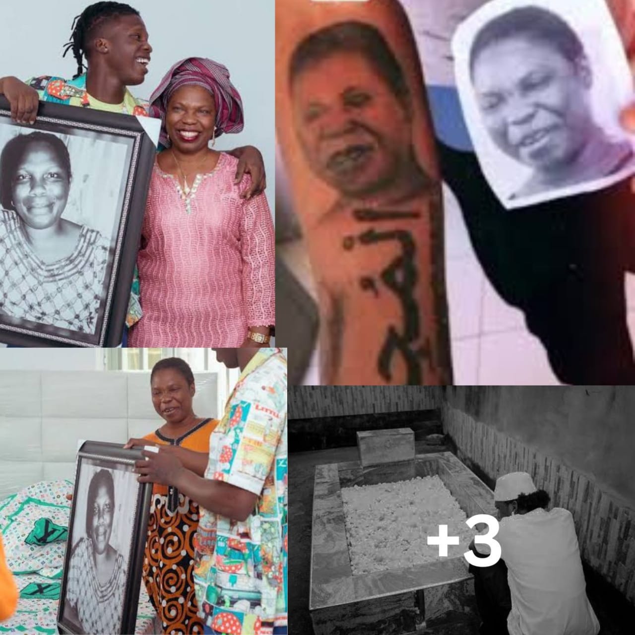 Our own Seyi Vibes, posted a message wishing his mother a fond farewell.