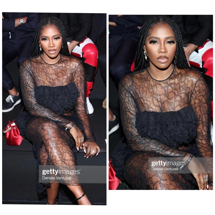 Tiwa Savage Generates Buzz with Striking Photos of Herself in a Sheer Ensemble