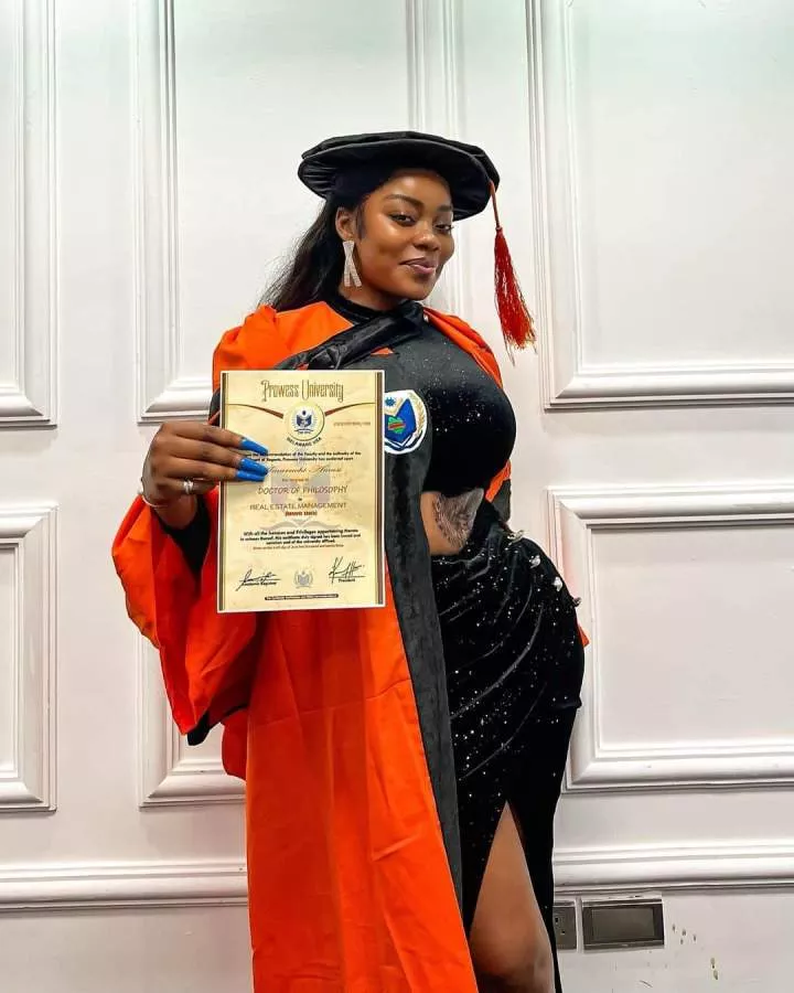 Ashmusy excited as she bags honorary doctorate degree