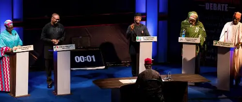 Peter Obi battles Osinbajo at first TV debate