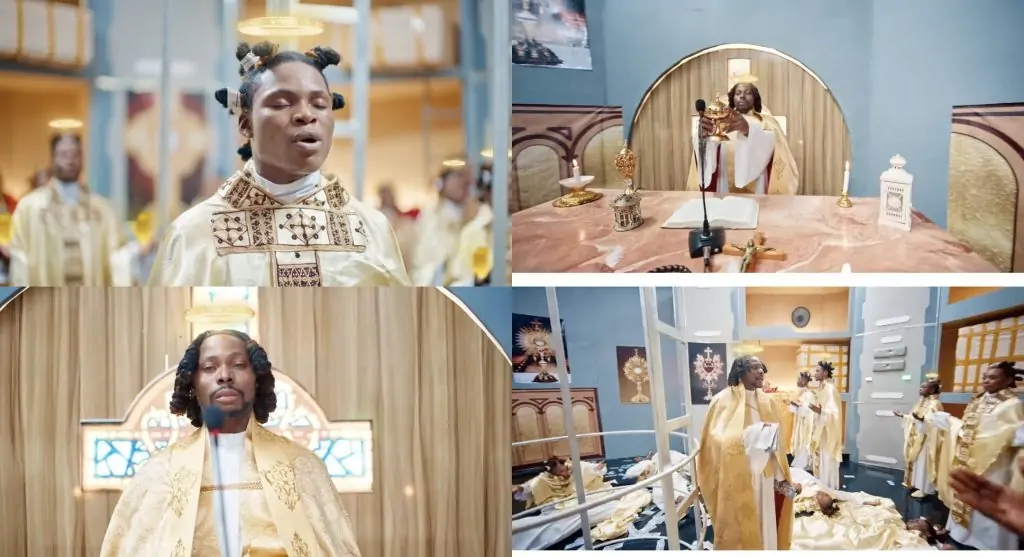 Asake enduring an onslaught for depicting catholicism in new music video