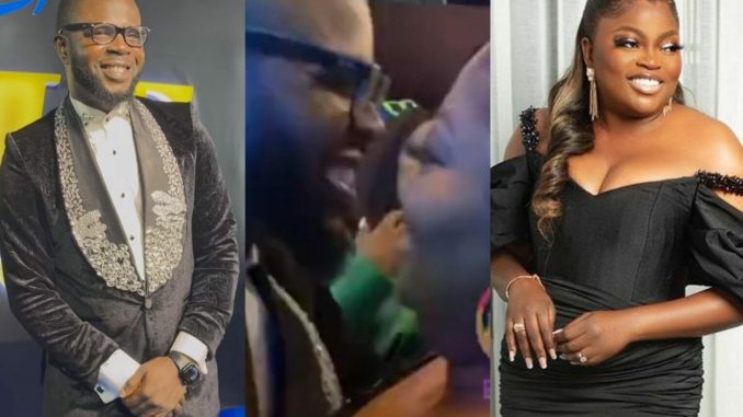 Funke Akindele and JJC Skillz Reunite at Movie Premiere