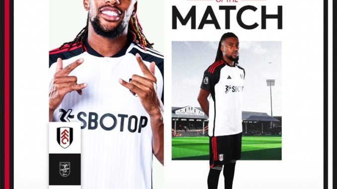 Alex Iwobi Shines on Fulham Full Debut, Earns Man of the Match