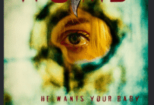 Womb (2025) movie poster – horror thriller film featuring a pregnant woman trapped in a remote cabin