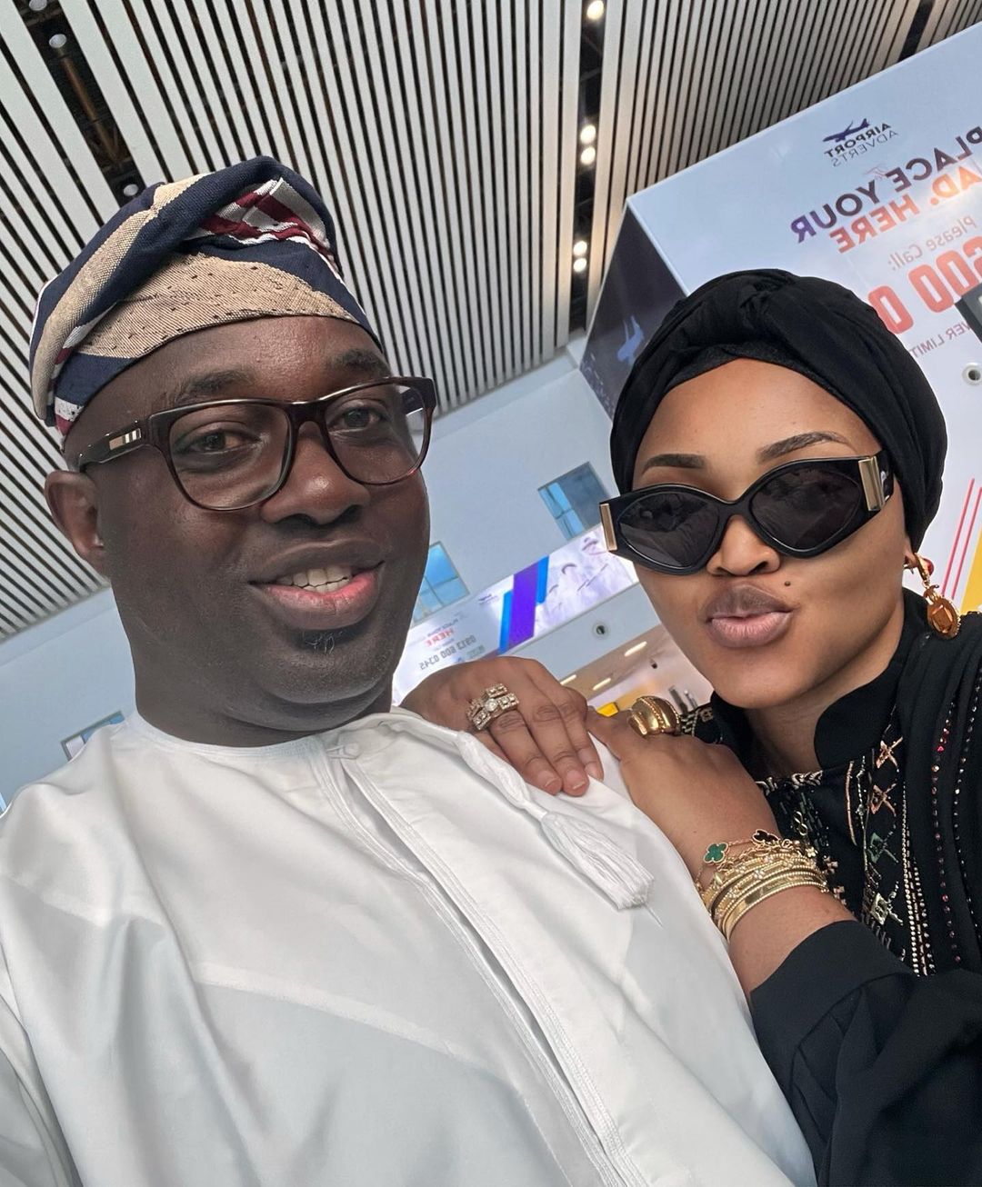 Actress, Mercy Aigbe Heads To Mecca For The First Time With Her Husband, Kazim Adeoti