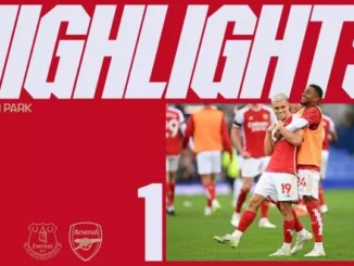 Everton 0 - 1 Arsenal