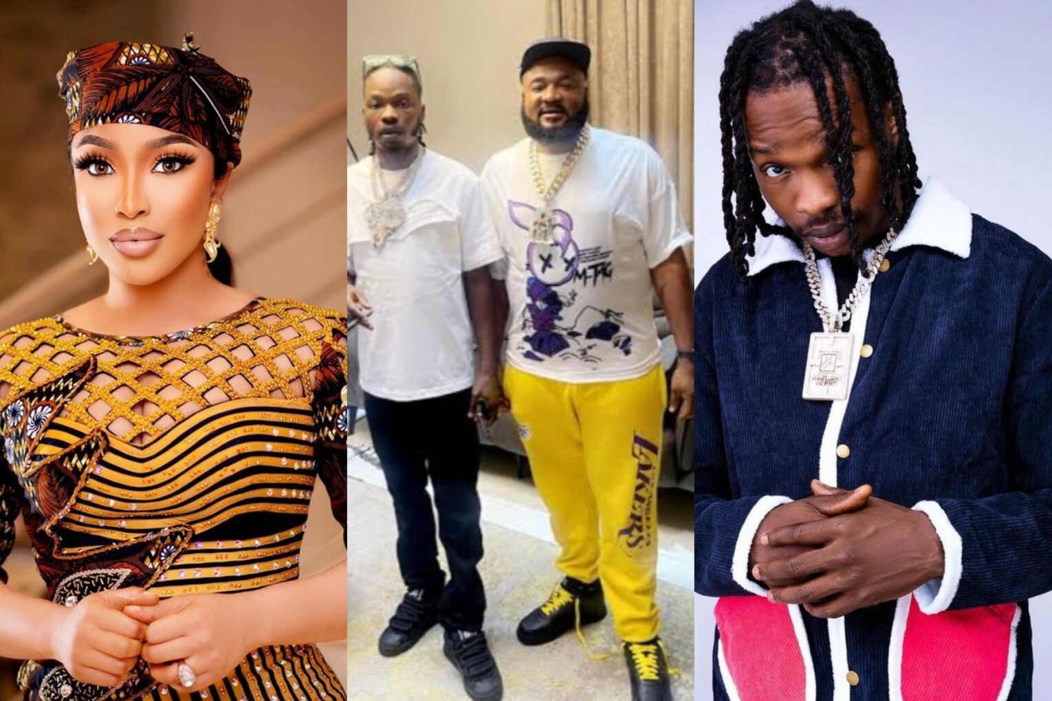 "Tonto Dikeh Criticizes Naira Marley, Expresses Doubt About Sam Larry's Whereabouts: 'Don't Take Us for Fools'"