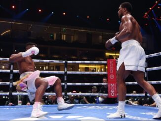 After an impressive victory, President Tinubu congratulates Anthony Joshua.