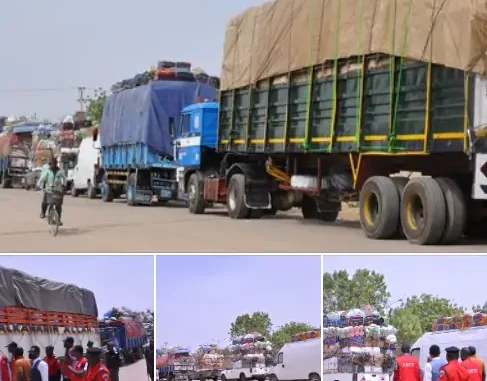 Food weakness: EFCC captures 21 food-stacked trucks going to adjoining nations