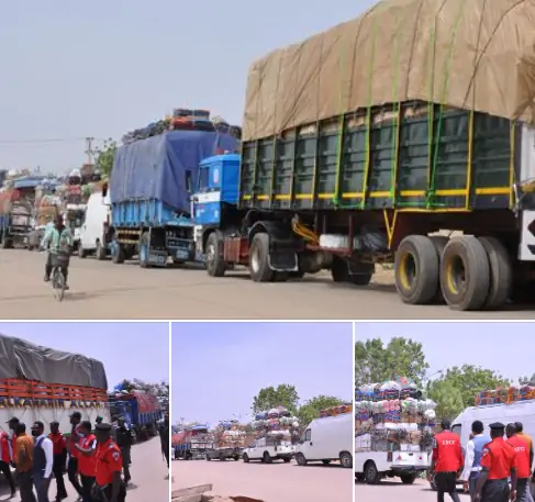Food weakness: EFCC captures 21 food-stacked trucks going to adjoining nations
