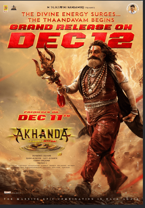 Akhanda 2 – Thaandavam (2025) – Bollywood Movie Akhanda 2 – Thaandavam (2025) Bollywood action movie poster